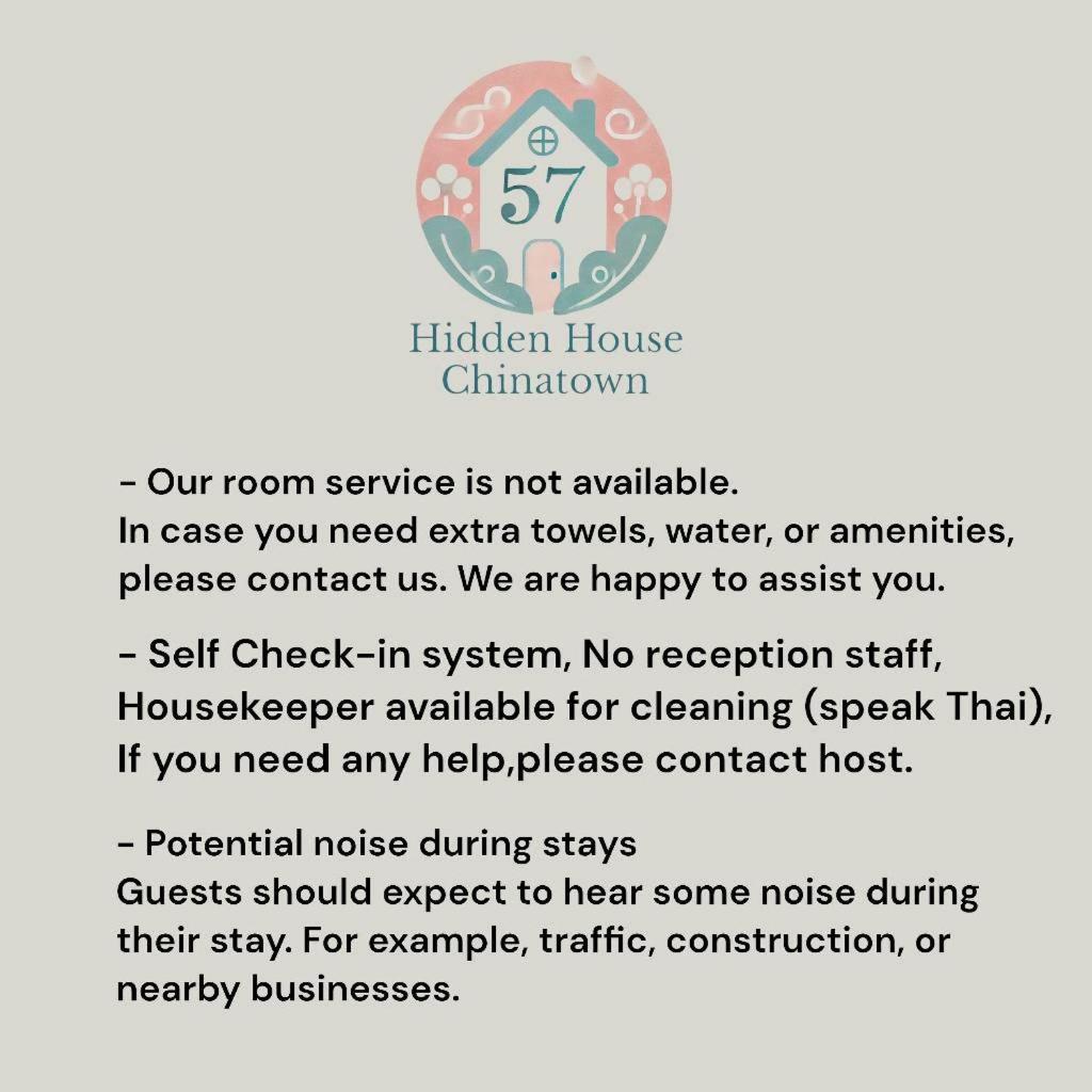 57 Hidden House Bkk Chinatown Hotel Bangkok Bagian luar foto